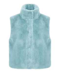 Dames gilet blauw