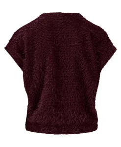 Dames gilet bordeaux