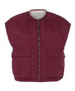 Dames gilet bordeaux