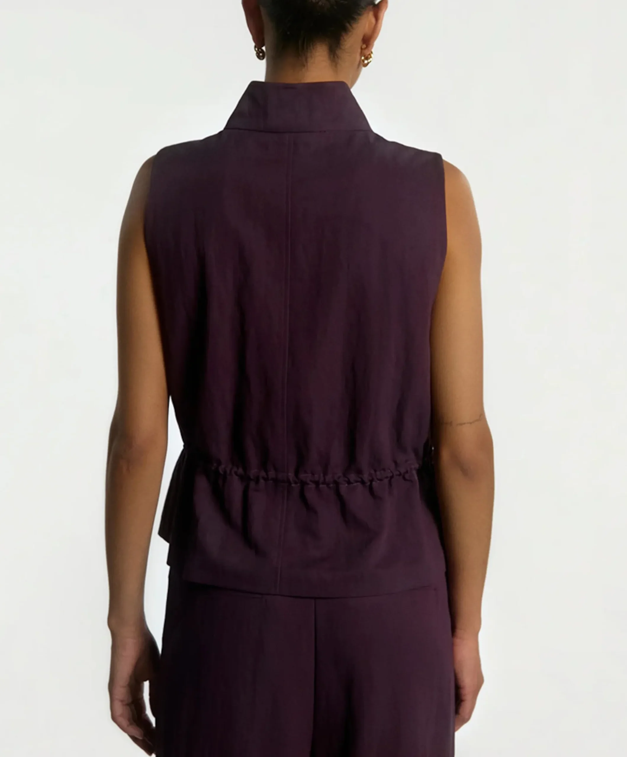 Dames gilet bordeaux