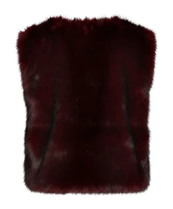 Dames gilet bordeaux