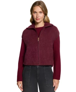 Dames gilet bordeaux