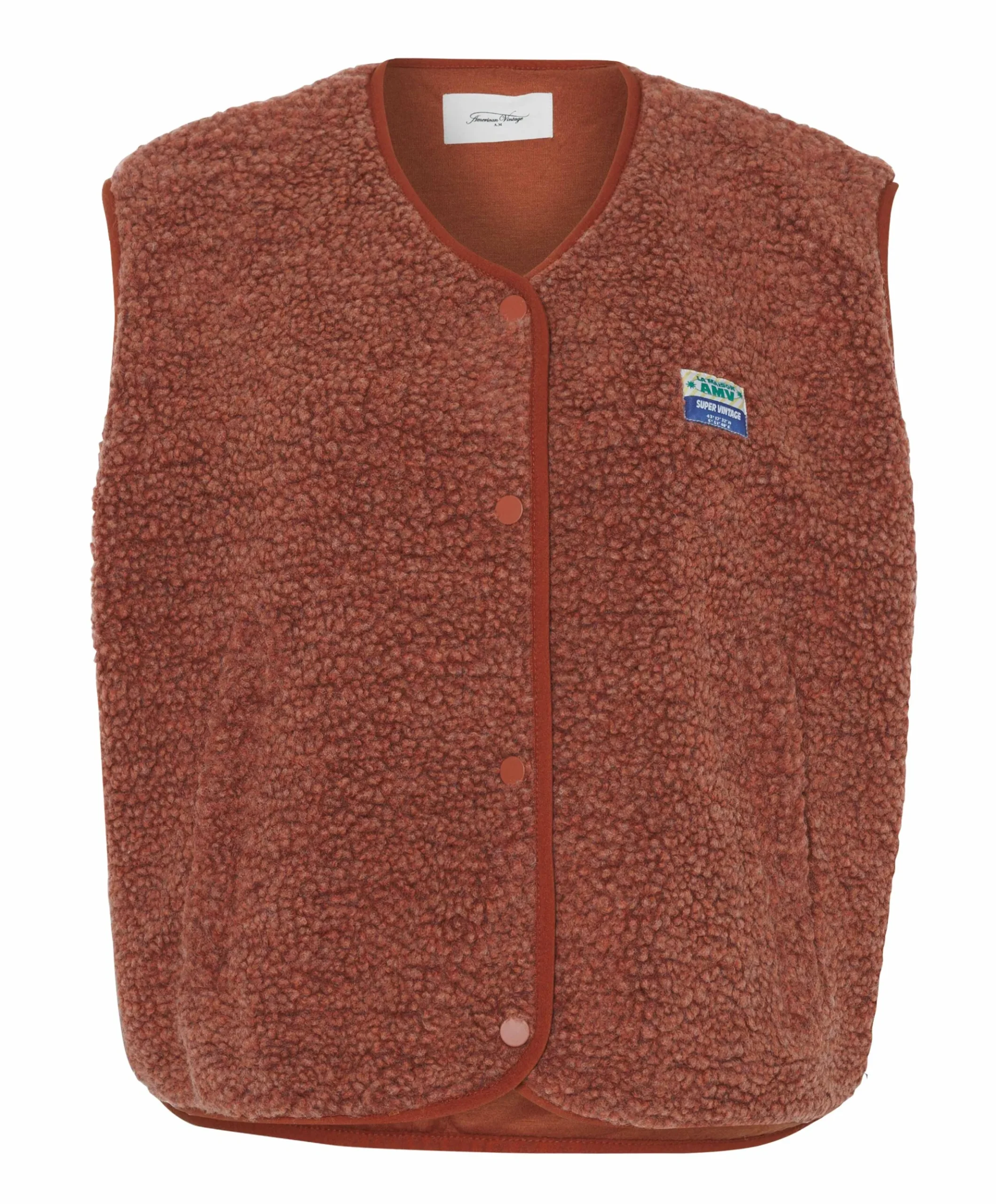 Dames gilet brique