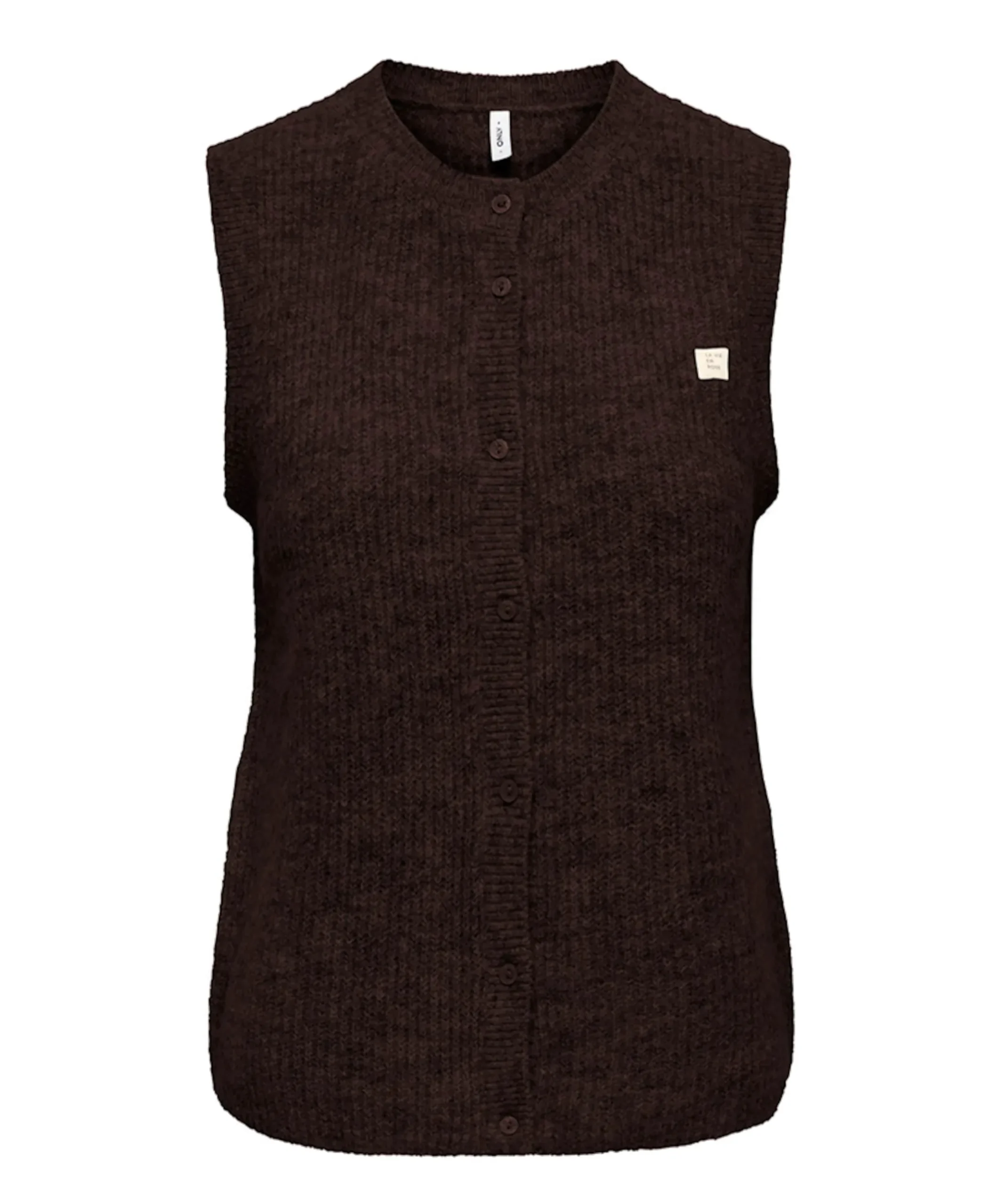 Dames gilet bruin