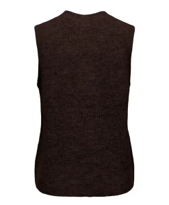 Dames gilet bruin