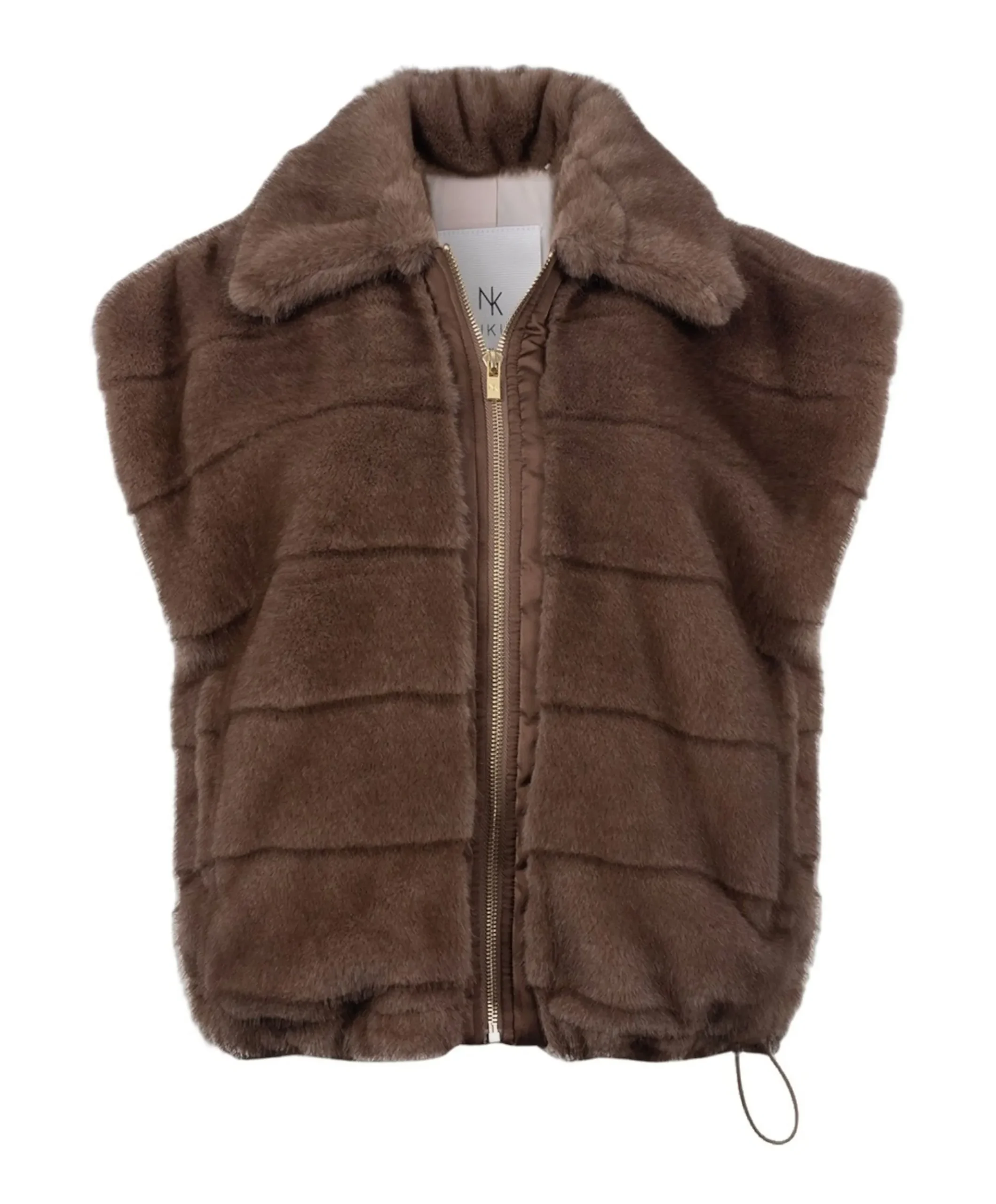 Dames gilet bruin