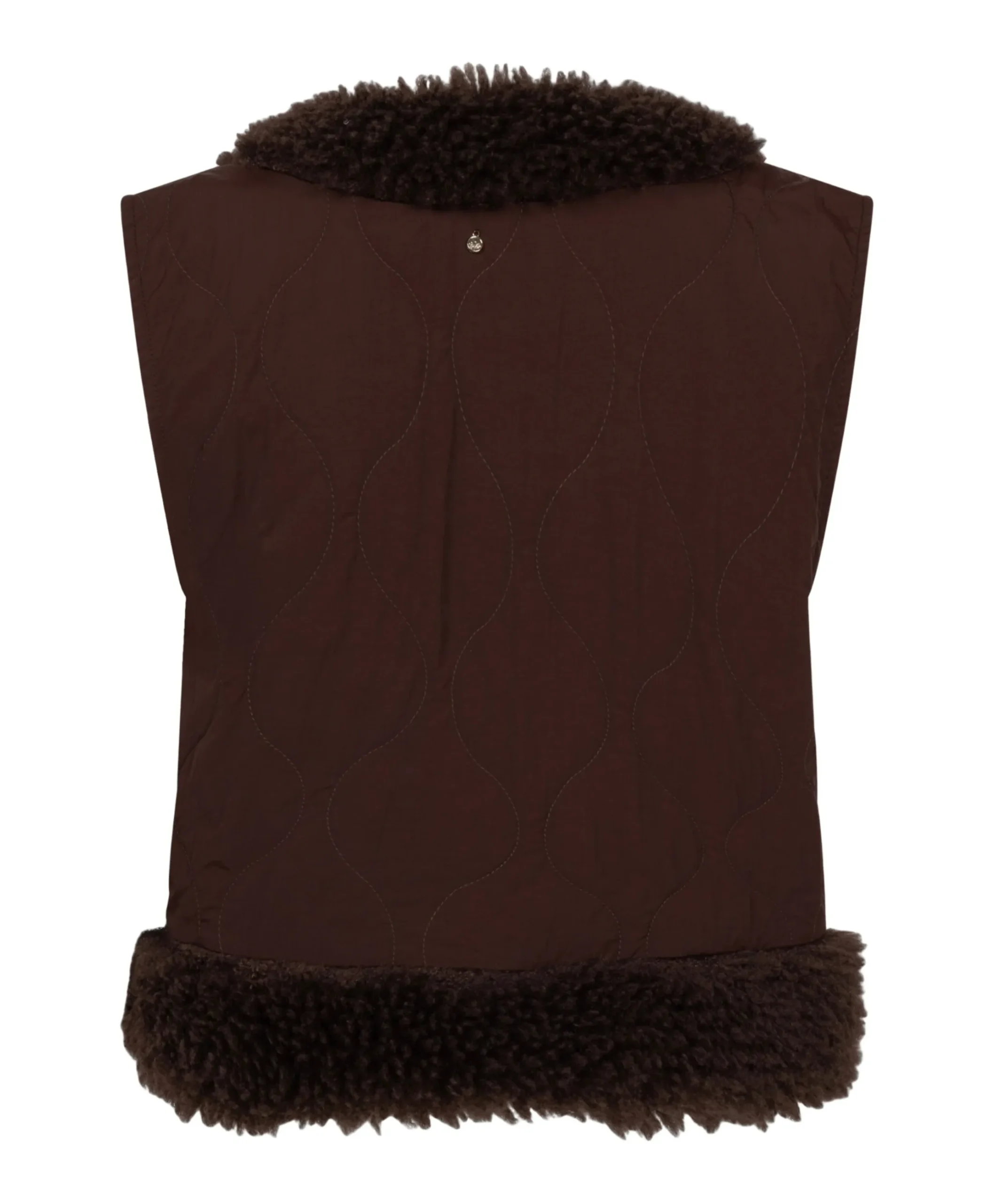 Dames gilet bruin