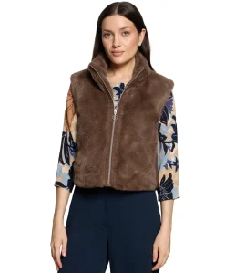Dames gilet bruin
