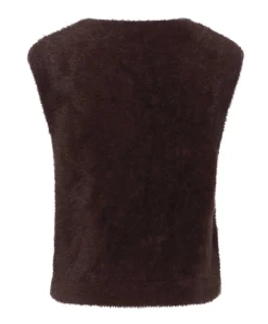 Dames gilet bruin