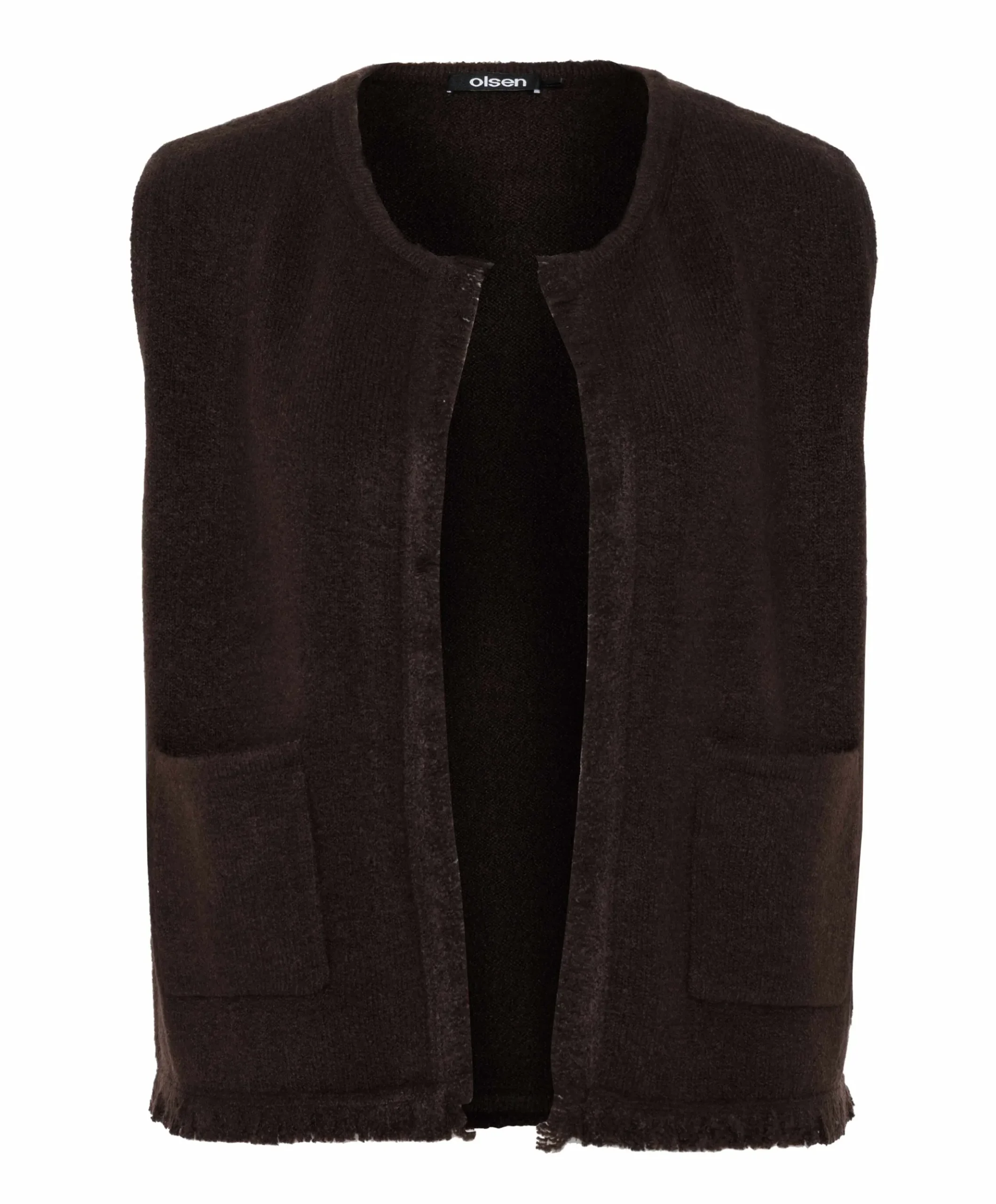 Dames gilet bruin