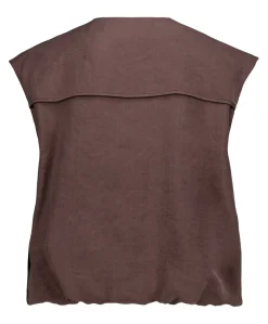 Dames gilet bruin