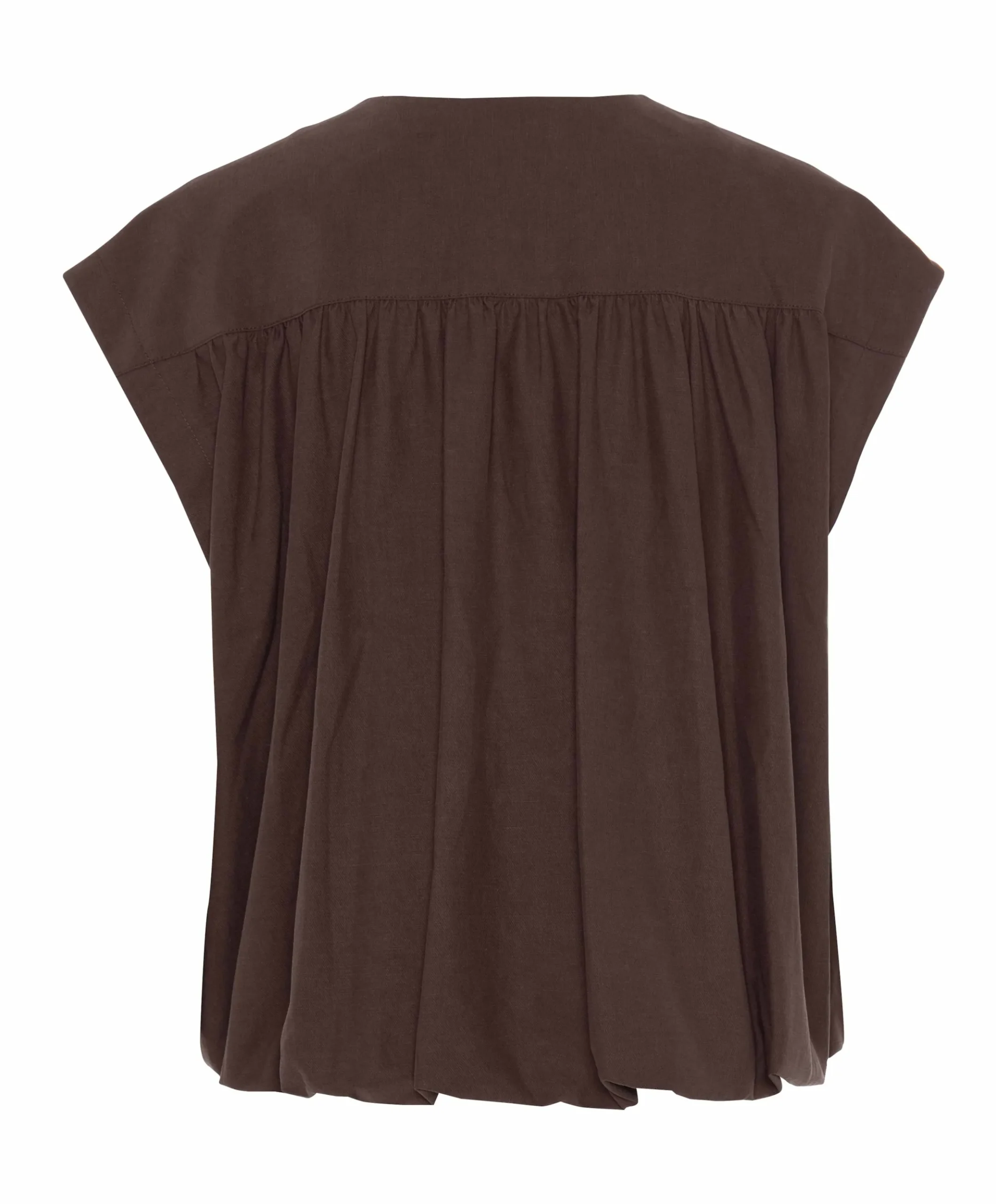 Dames gilet bruin