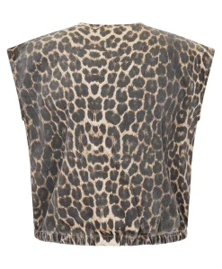 Dames gilet bruin