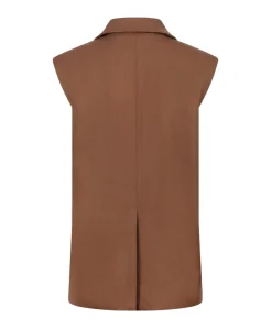Dames gilet bruin