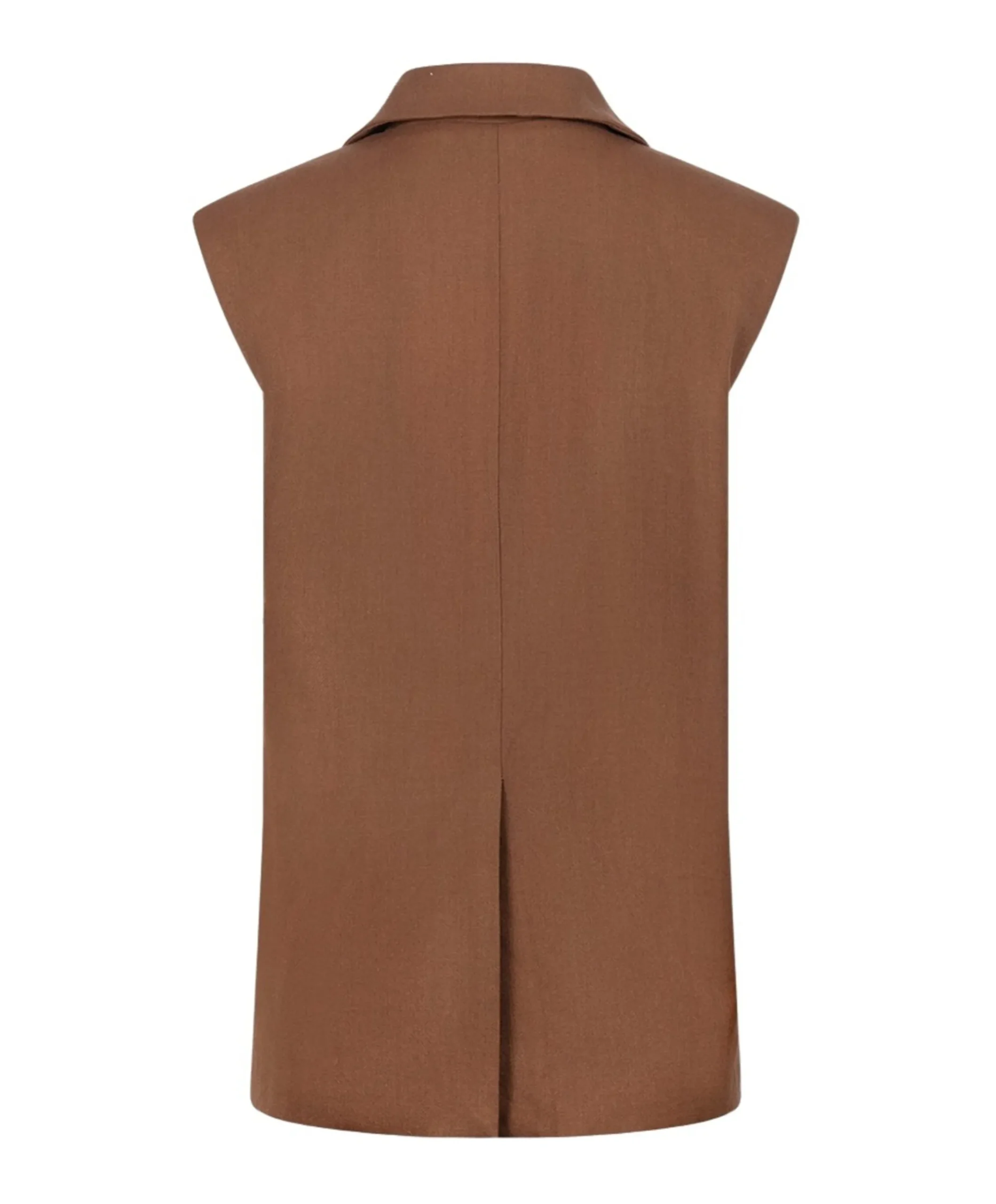 Dames gilet bruin