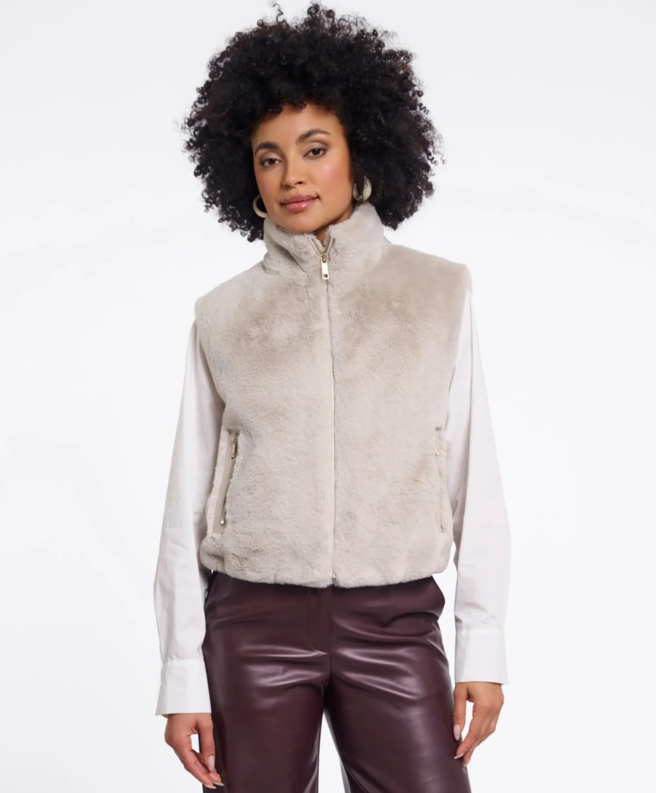 Dames gilet ecru