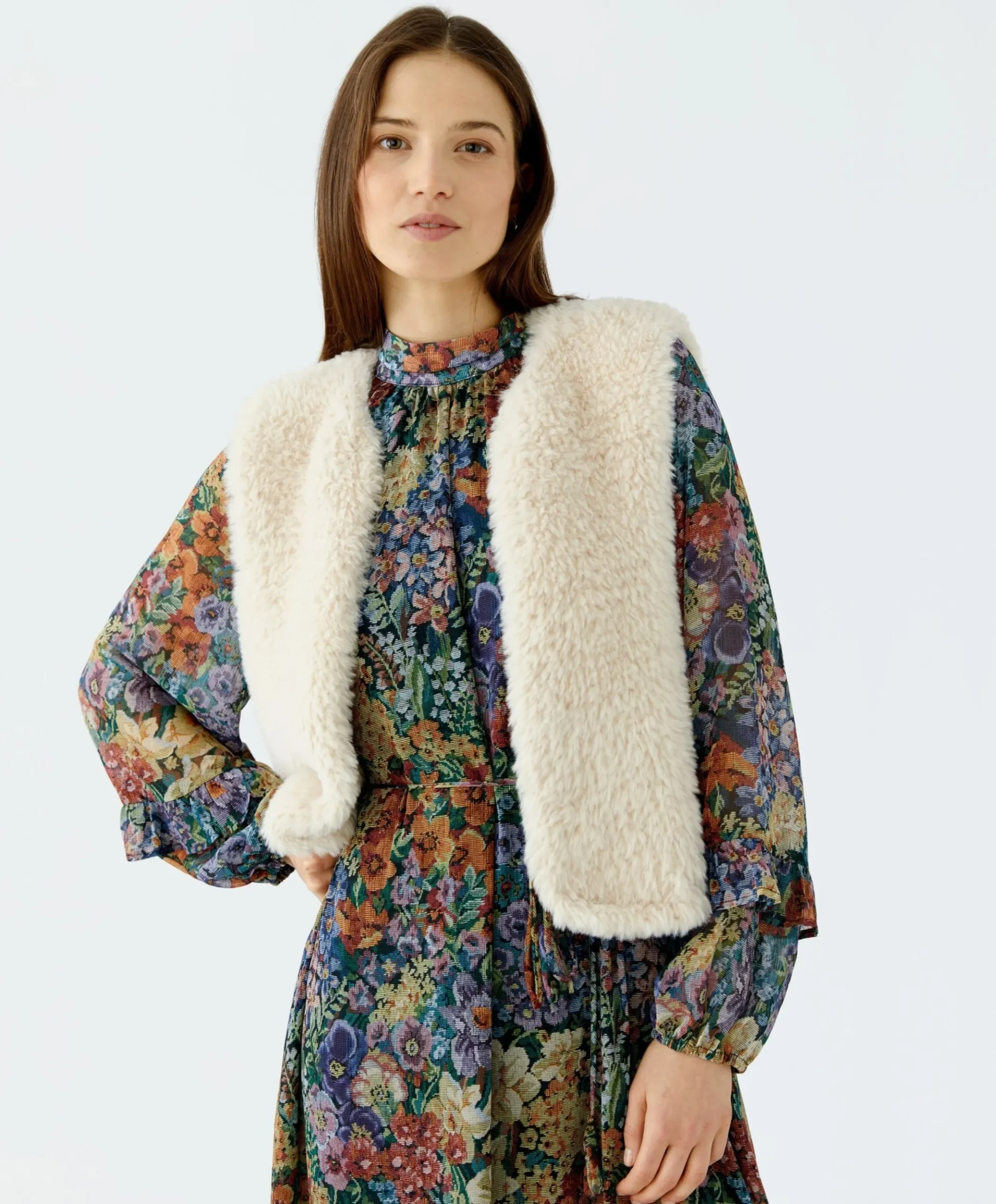 Dames gilet ecru