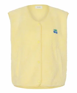 Dames gilet geel