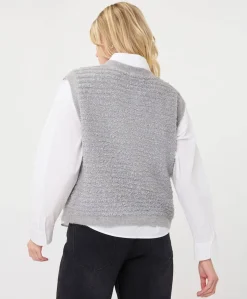 Dames gilet grijs
