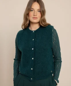 Dames gilet groen