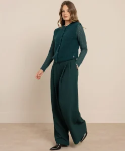 Dames gilet groen