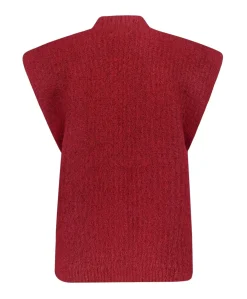 Dames gilet rood