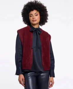 Dames gilet rood