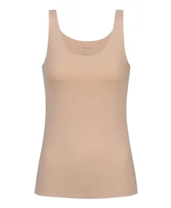 Dames hemd beige