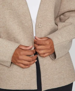Dames jas beige