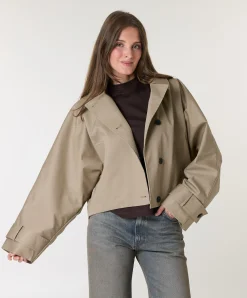 Dames jas beige