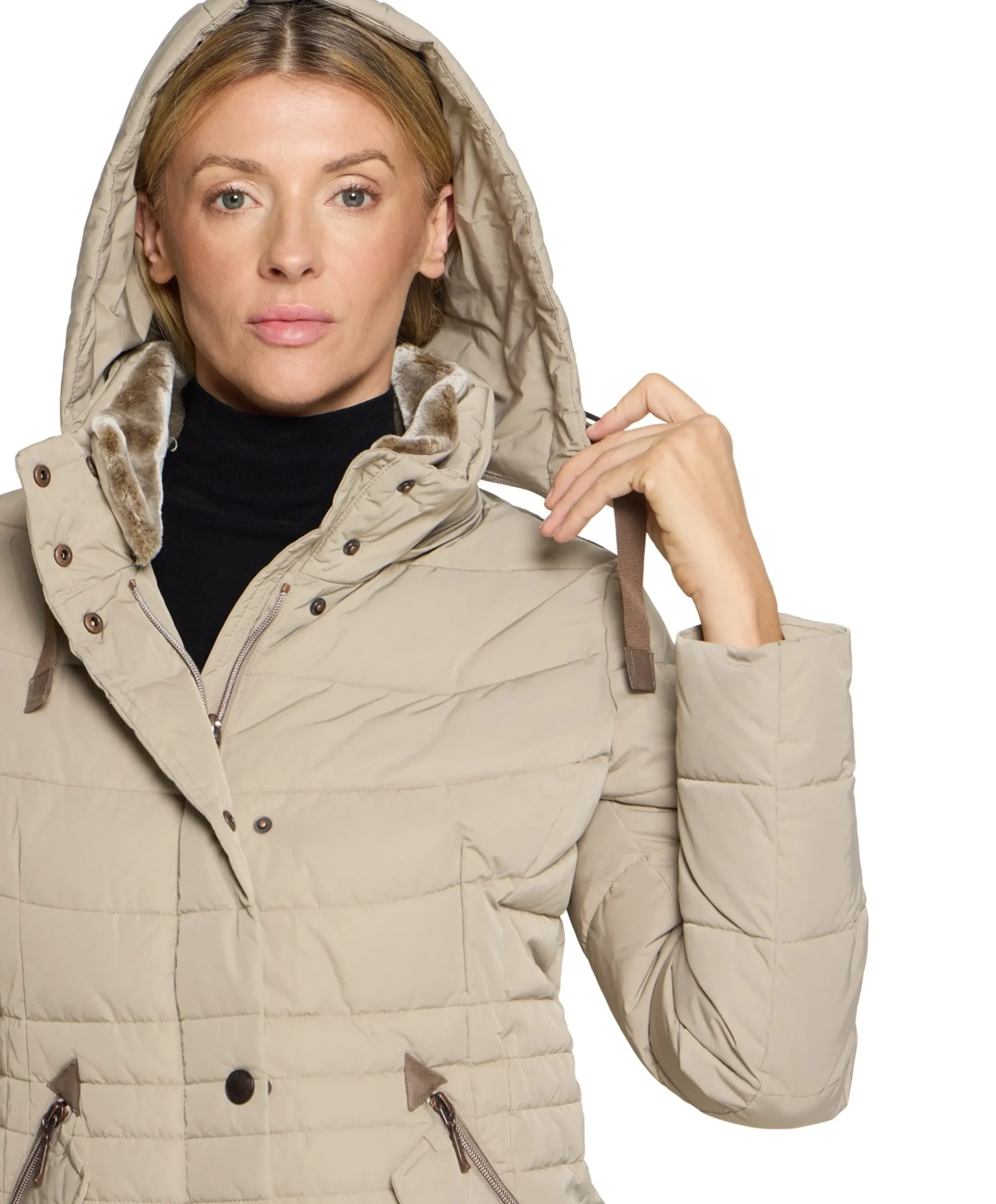 Dames jas beige