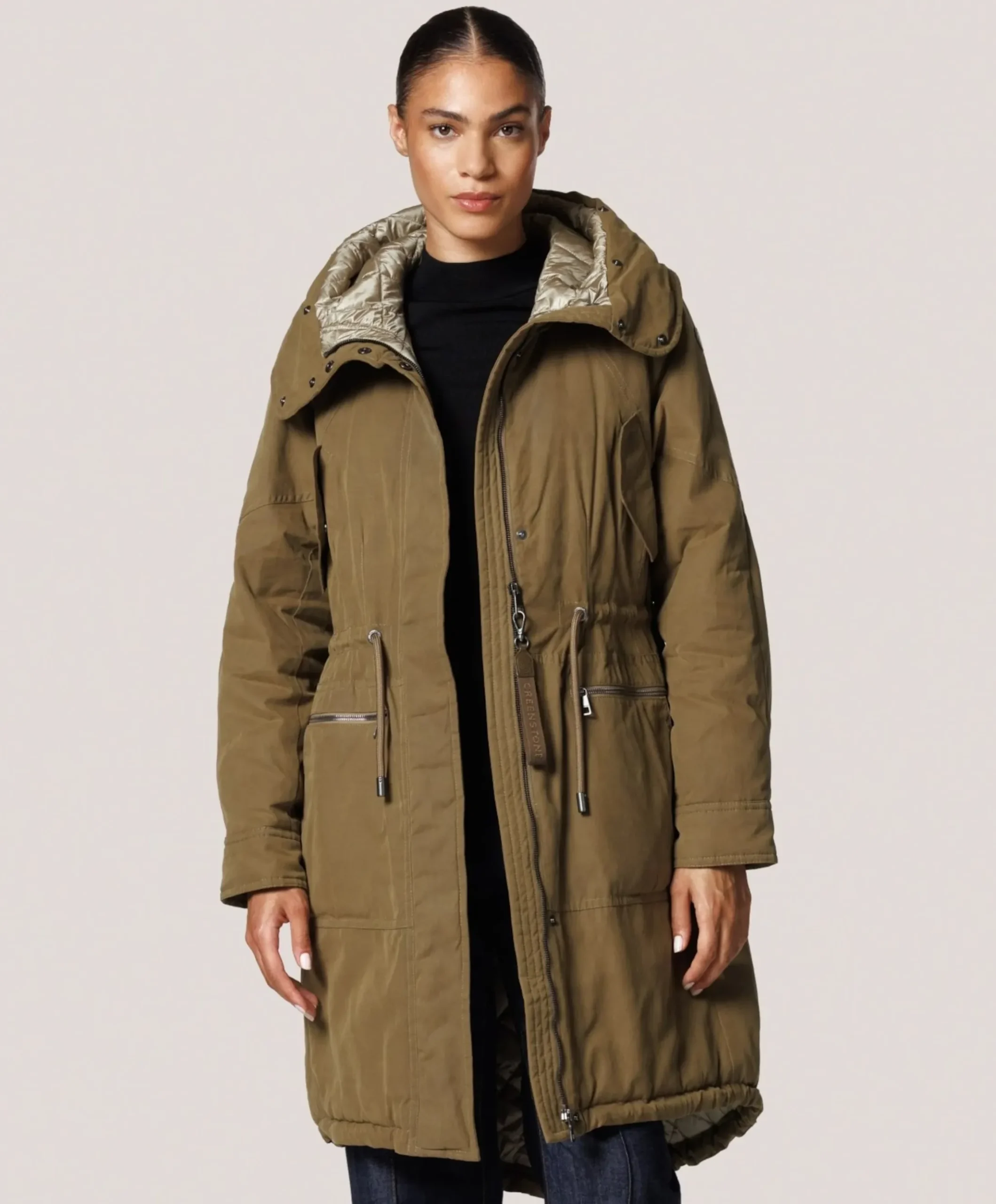 Dames jas beige