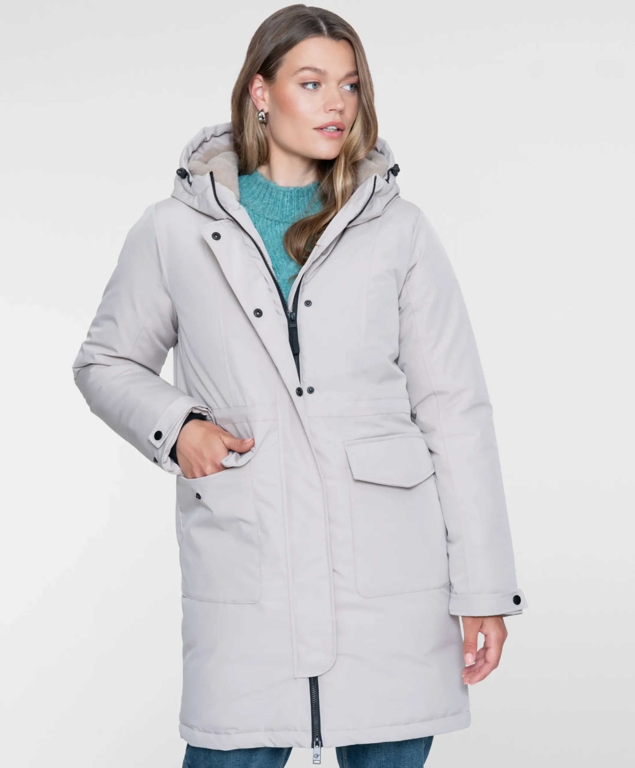 Dames jas beige