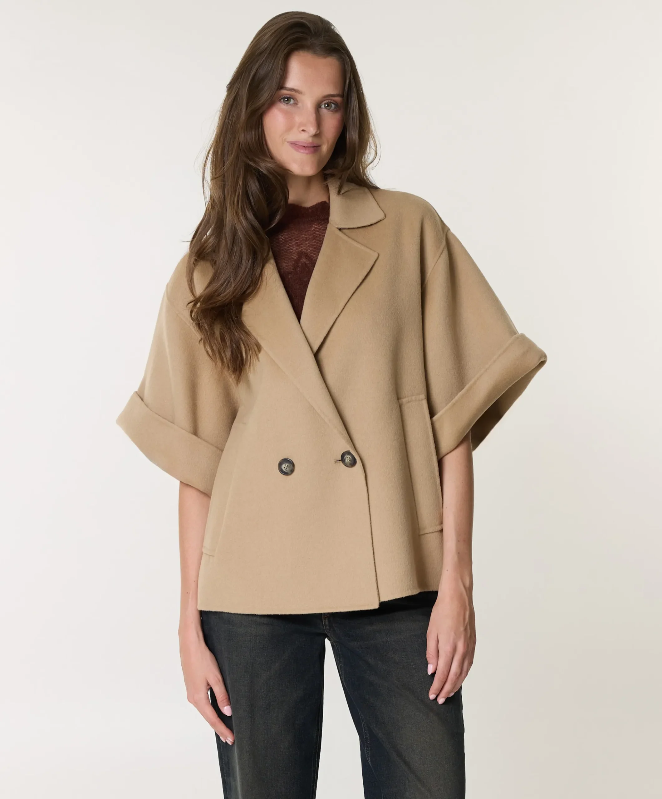 Dames jas beige