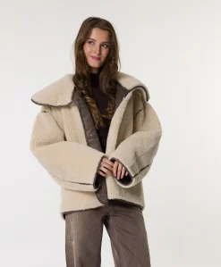 Dames jas beige