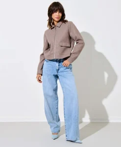 Dames jas beige