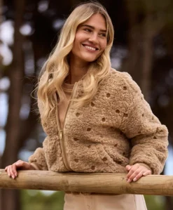 Dames jas beige