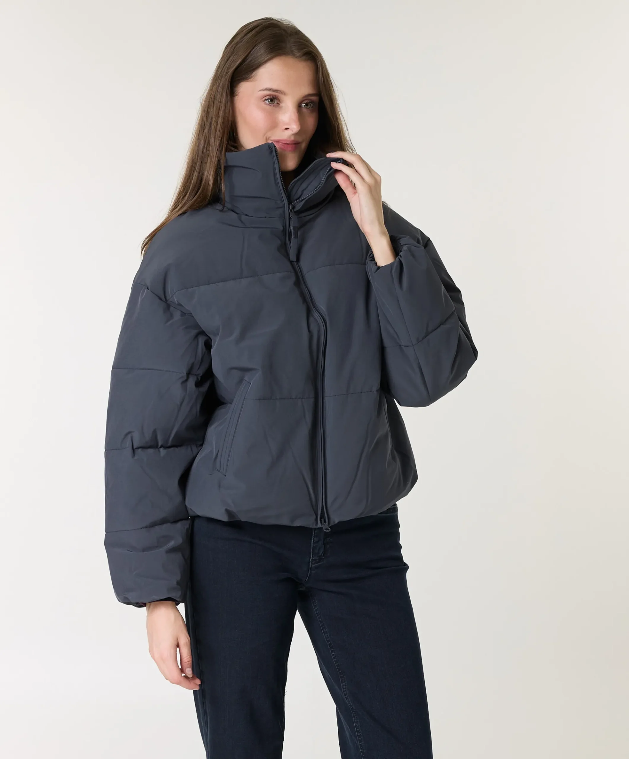 Dames jas blauw