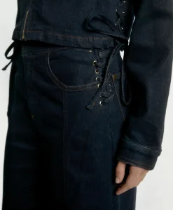 Dames jas blauw