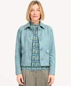 Dames jas blauw