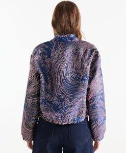 Dames jas blauw