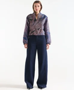 Dames jas blauw