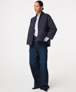 Dames jas blauw