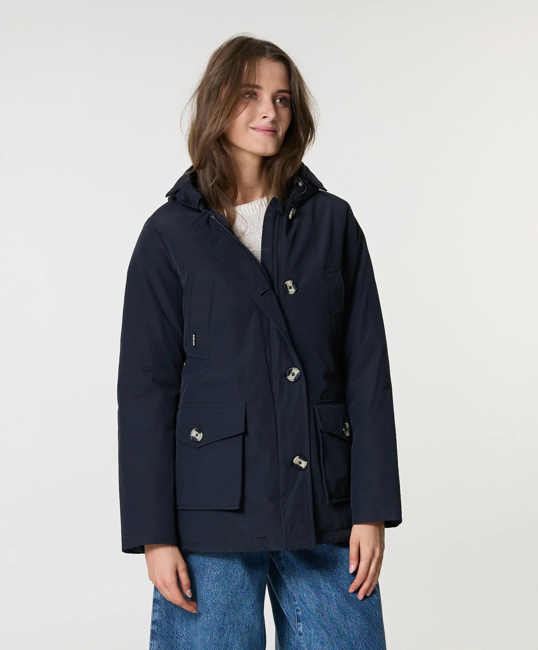 Dames jas blauw