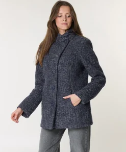Dames jas blauw