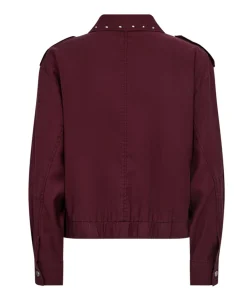 Dames jas bordeaux