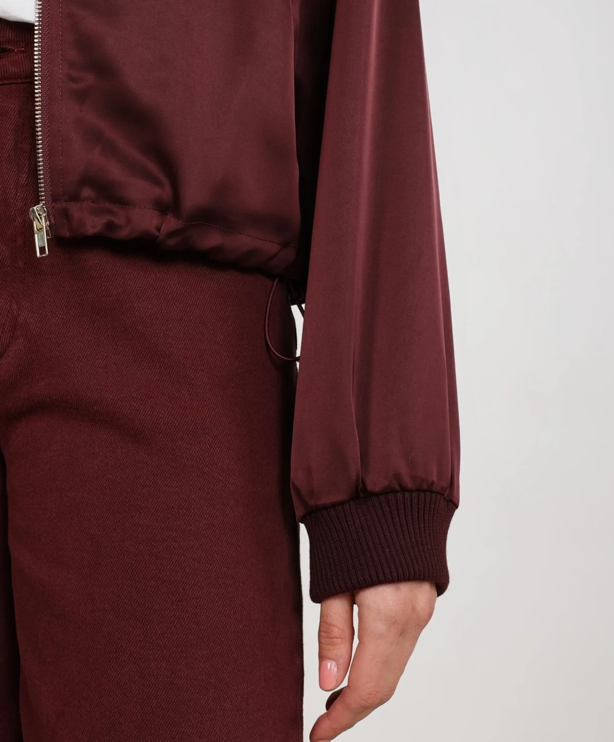 Dames jas bordeaux