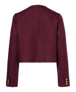 Dames jas bordeaux