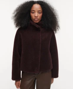 Dames jas bordeaux