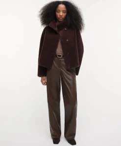 Dames jas bordeaux